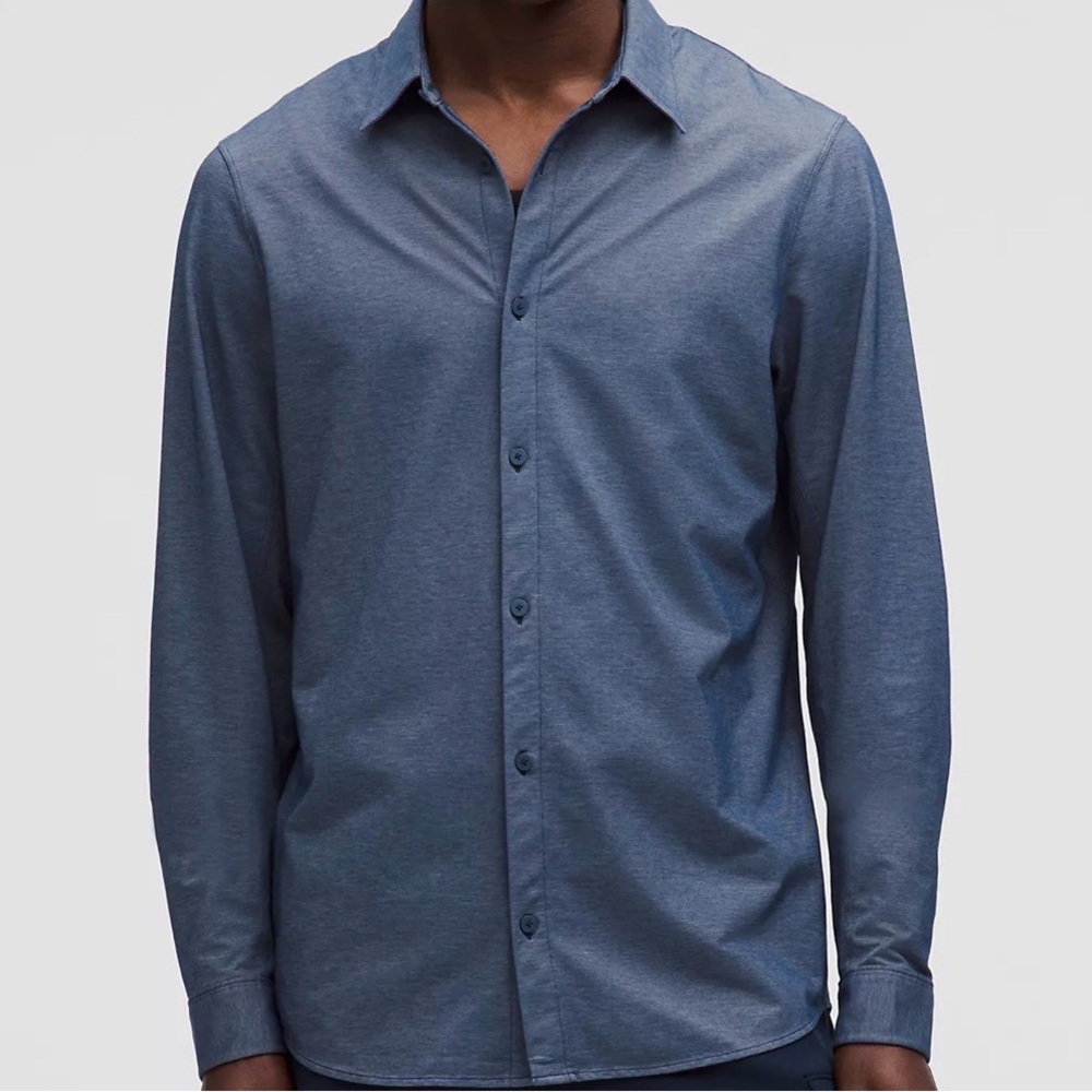 lululemon athletica Men's Slate Blue Button Down Shirt